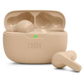 Sluchátka JBL Wave Beam béžová barva
