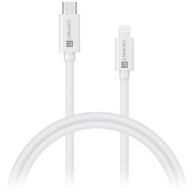 Kabel Connect IT Wirez USB-C/Lightning, 27 W, 1 m bílý

