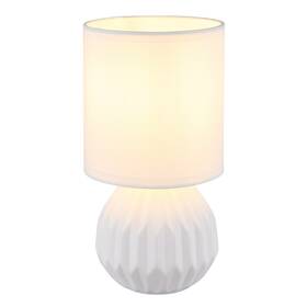 Stolní lampička GLOBO SYLAS 21730W bílá

