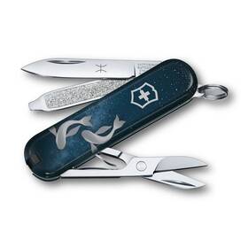 Nůž kapesní Victorinox ZODIC CLASSIC SD, Pisces 58 mm modrý

