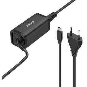 Napájecí adaptér Hama USB-C GaN, Power Delivery 45 W černý

