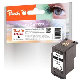 Inkoustová náplň Peach Canon PG-560XL, 715 stran černá

