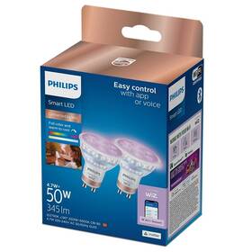 Chytrá žárovka Philips Smart LED Smart LED 4,7W, GU10, RGB, 2ks 

