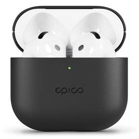 Pouzdro Epico Leather pro Apple AirPods 4 černé

