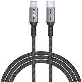 Kabel Verbatim Sync & Charge USB-C/Lightning 1,2m černý

