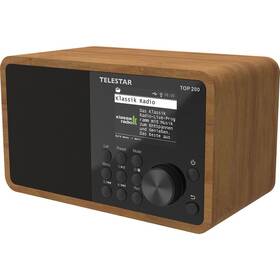 Internetový radiopřijímač s DAB+ Telestar TOP 200 černý/hnědý

