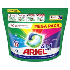 Kapsle na praní Ariel Color 63 ks 

