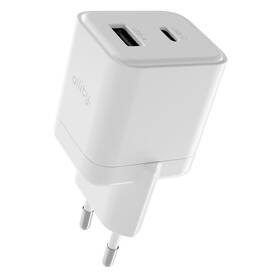 Nabíječka do sítě Allity GaN PD, 1x USB-C + USB 20W bílá

