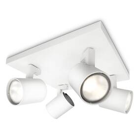Bodové svítidlo Philips Runner, 4xGU10 bílé

