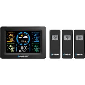 Meteorologická stanice Blaupunkt WS40BK, 3 čidla černá

