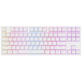 Klávesnice Genesis THOR 404 TKL, RGB, US layout, Gateron Yellow Pro bílá

