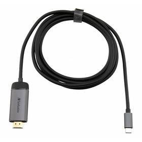 Kabel Verbatim USB-C/HDMI 4K, 1,5m černý

