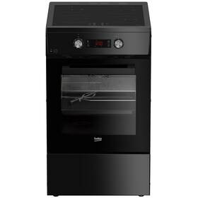Indukční sporák Beko FSM59305BDT černá barva

