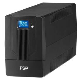 Záložní zdroj FSP iFP 800, 800VA/480W, LCD, line interactive černý

