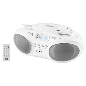 Radiopřijímač DAB+/CD JVC RD-E661W-DAB bílá barva
