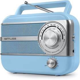 Radiopřijímač MUSE M-056 modrá barva
