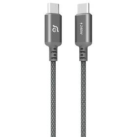 Kabel ADAM Elements CASA S120 USB-C/USB-C 60W, 1,2 m šedý

