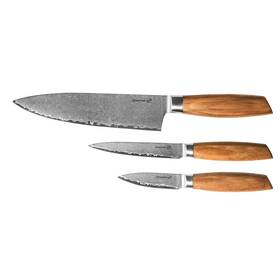 Sada kuchyňských nožů G21 Damascus small box (3 ks), rukojeť zebrawood 
