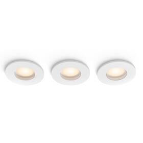 Vestavné svítidlo Philips Adore Hue, 3x 4,2W + 3x GU10, White Ambiance (3 ks) bílé


