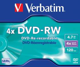 Disk Verbatim DVD-RW, 4,7GB, 1ks 

