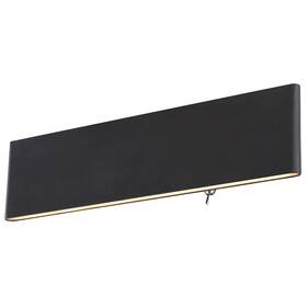 Nástěnné svítidlo GLOBO Siegfried, 30 cm, LED, 12W černá barva
