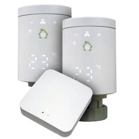 Bezdrátová termohlavice Xtend Home TRV-H101 set (2ks + jednotka) bílá barva
