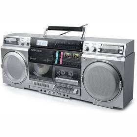 Radiomagnetofon s CD MUSE M-380GBS stříbrný


