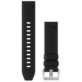 Řemínek Garmin QuickFit (22 mm), Leather/FKM hybrid strap černý/zelený


