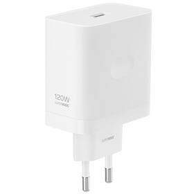 Nabíječka do sítě realme SUPERVOOC 1x USB-A, 120W bílá

