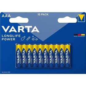 Baterie alkalická Varta Longlife Power AAA, 10ks 

