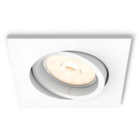 Vestavné svítidlo Philips Enneper, čtverec GU10 bílé

