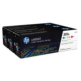 Toner HP 305A, 3x 2 600 stran vícebarevný

