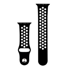Řemínek RhinoTech na Apple Watch 42/44/45/49 mm černý/bílý

