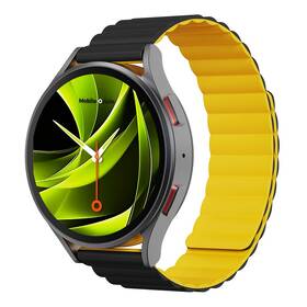Řemínek Mobile Origin Easy Strap Magnetic Watch 22mm černý/žlutý

