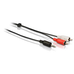 Kabel Philips Jack 3,5 mm / 2RCA, 3 m černý

