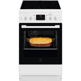 Sklokeramický sporák Electrolux LKR564200W bílá barva
