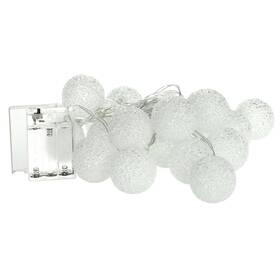 Vánoční osvětlení RETLUX RXL 490, girlanda kuličky, 20 LED, studená bílá 

