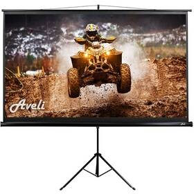 Plátno Aveli stativ 265x149 cm 120" černé

