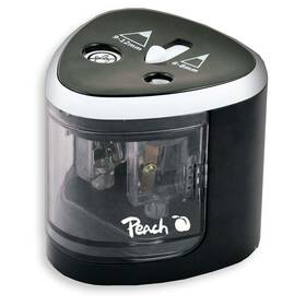 Ořezávátko Peach na tužky, 4xAA, dětský zámek černé

