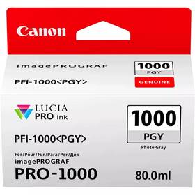 Inkoustová náplň Canon PFI-1000 PGY, 80 ml, foto šedá 

