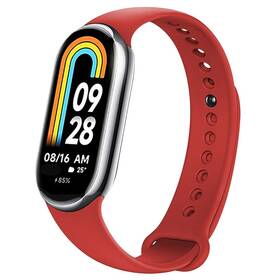Řemínek FIXED Silicone Strap na Xiaomi Smart Band 10/9/8 červený

