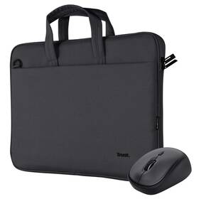 Brašna na notebook Trust 16" Bologna bag + bezdrátová myš černá

