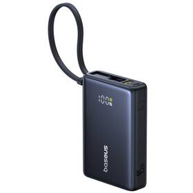 Powerbanka Baseus PicoGo 10000mAh 45W s digitálním displejem a kabelem USB-C černá


