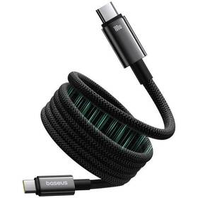 Kabel Baseus Tungsten Gold USB-C/USB-C, magnetický, 1m černý

