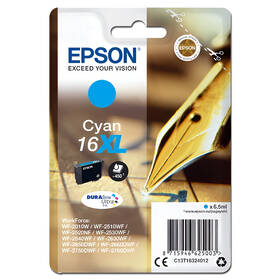 Inkoustová náplň Epson 16XL, 450 stran azurová

