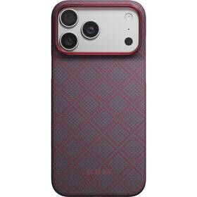 Kryt na mobil Pitaka Argyle na Apple iPhone 18 Pro červený/modrý

