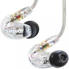 Sluchátka Shure SE215 průhledná

