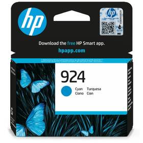 Inkoustová náplň HP 924, 400 stran azurová

