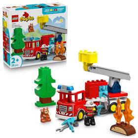 Stavebnice LEGO® DUPLO® 10473 Hasičské auto s hadicí a hasičem 

