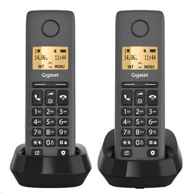 Domácí telefon Gigaset Pure 100 Duo černý

